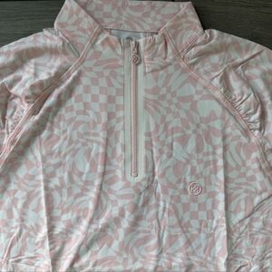 G/fore Womens Pink Distorted Cooling Golf Longsleeve Size L